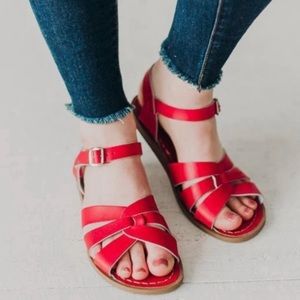 Salt Water Original Sandals Red Leather